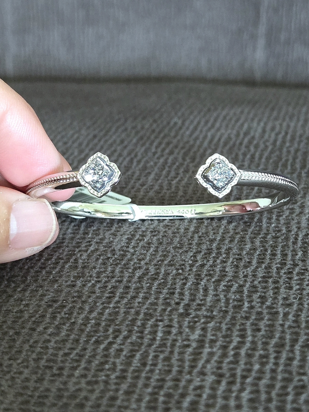 Kendra Scott Silver🤍 "Mallory" cuff bracelet - Picture 3 of 15